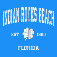 Indian Rocks Beach Florida Vintage Shamrock Sports Zip Hoodie Classic Tee | Teevron