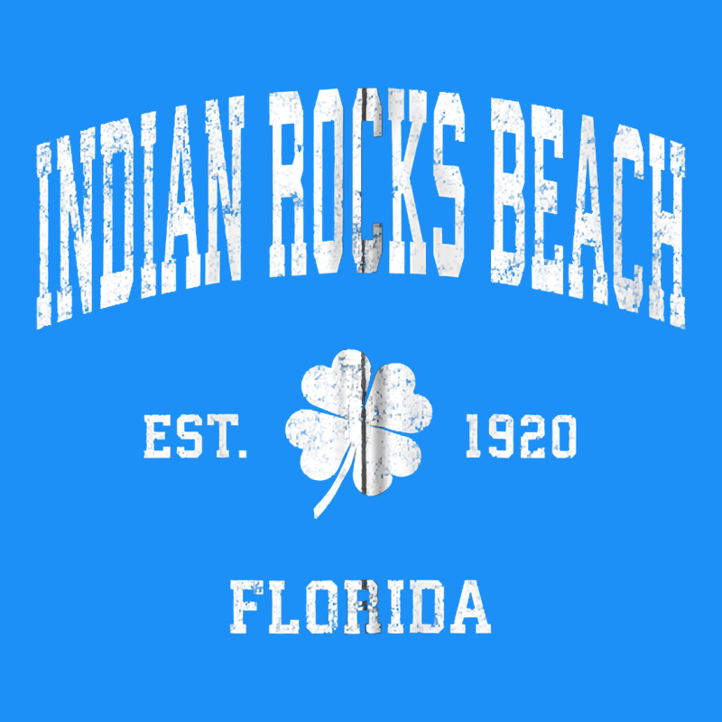 Indian Rocks Beach Florida Vintage Shamrock Sports Zip Hoodie Classic Tee by linhVisuals | Teevron