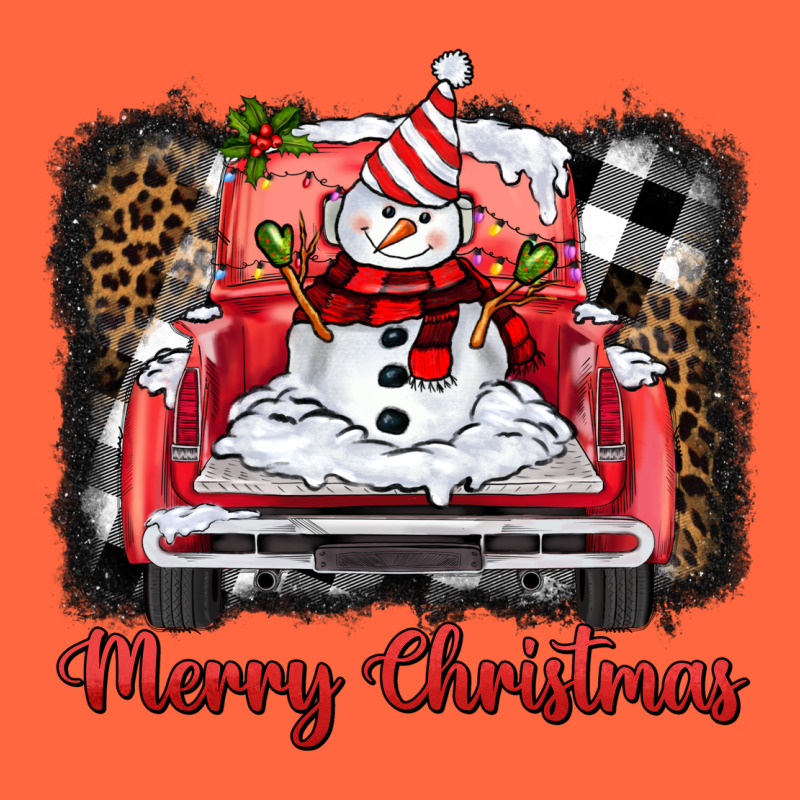 Merry Christmas Truck Snowman Premium Hoodie by BarkalooDesign | Teevron
