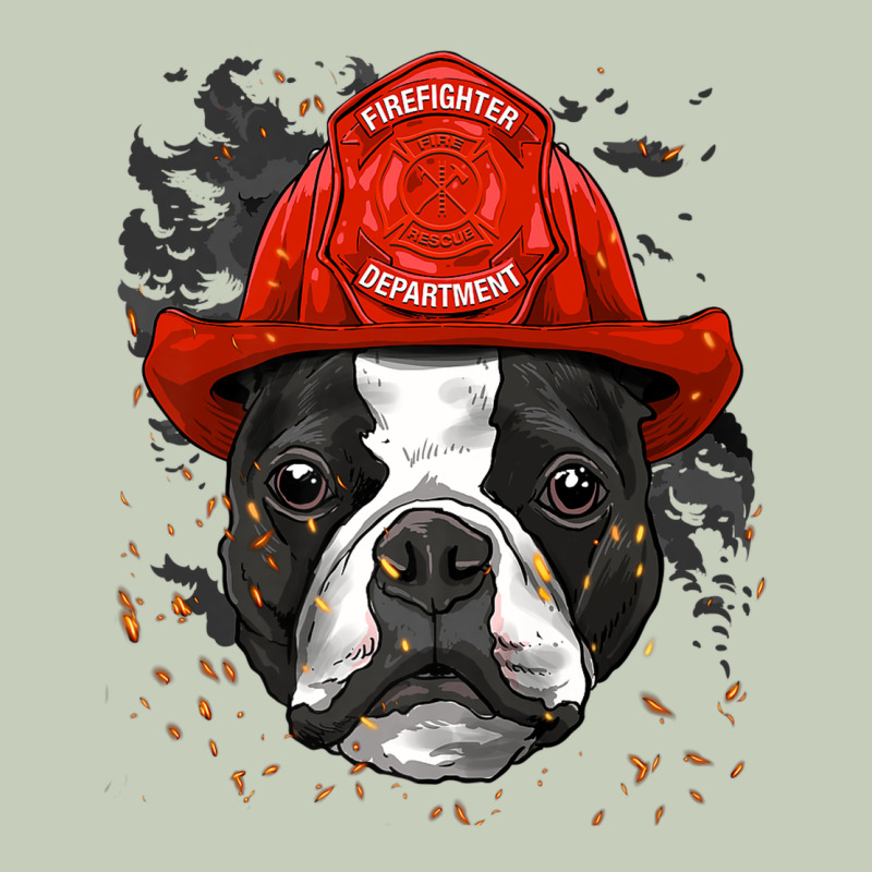 Boston Terrier Firefighter Boston Terrier Dog Lover Premium Classic Tee by linhVisuals | Teevron