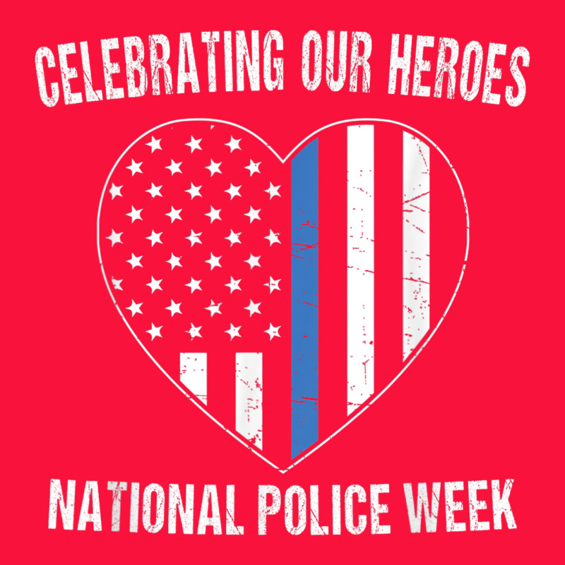 National Police Week Shirt Vintage Blue Line American Flag Classic Tee by linhVisuals | Teevron