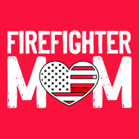 Female Firefighter Mom Thin Red Line Flag Firefighting Premium Classic Tee | Teevron