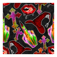 halloween bad witch seamless pattern | Teevron