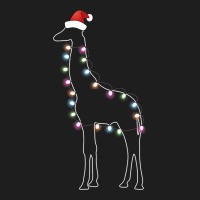 Santa Giraffe Christmas Color Led Classic Tee | Teevron