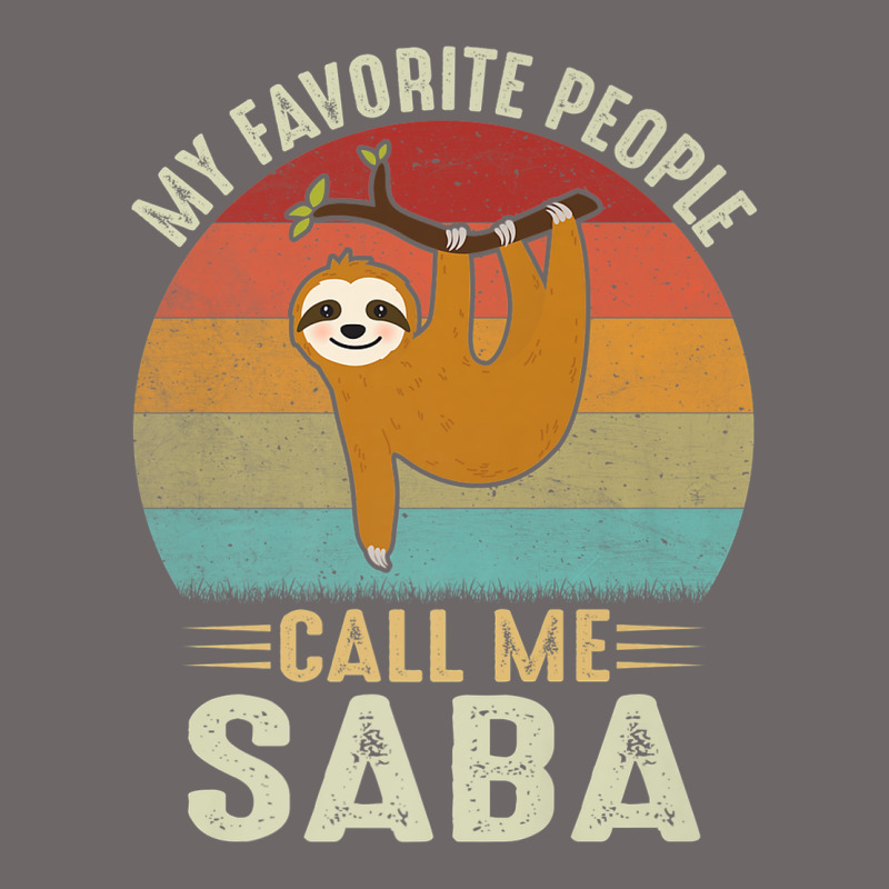 Mens My Favorite People Call Me Saba Cute Sloth Lover Grandpa Premium Classic Tee by linhVisuals | Teevron