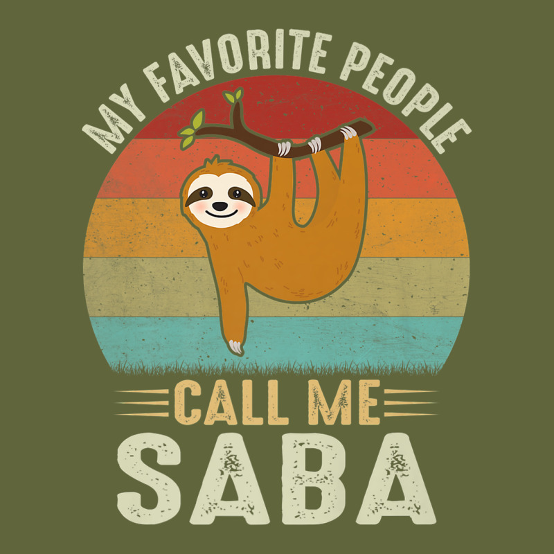 Mens My Favorite People Call Me Saba Cute Sloth Lover Grandpa Premium Classic Tee by linhVisuals | Teevron