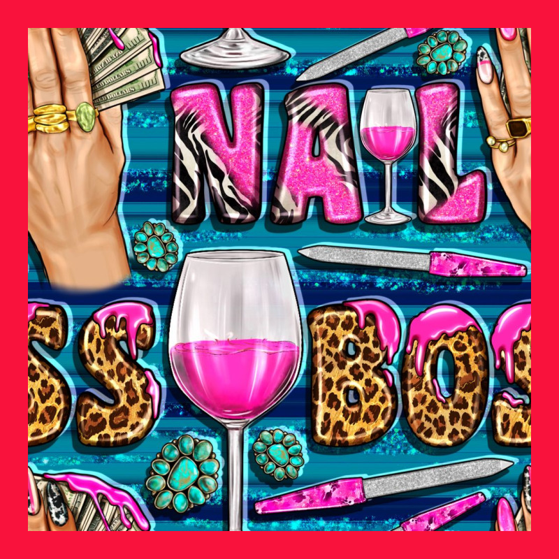 Nail Boss Money Hand And Wine With Gemstone Leopard And Zebra Seamless Classic Tee by BundleAndBundleShop | Teevron