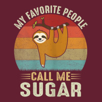 Womens My Favorite People Call Me Sugar Cute Sloth Lover Grandma Classic Tee | Teevron