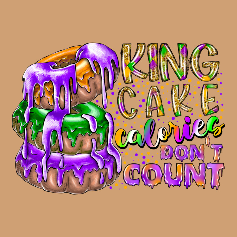 King Cake Calories Dont Count Vintage Tee by RacoonDesign | Teevron