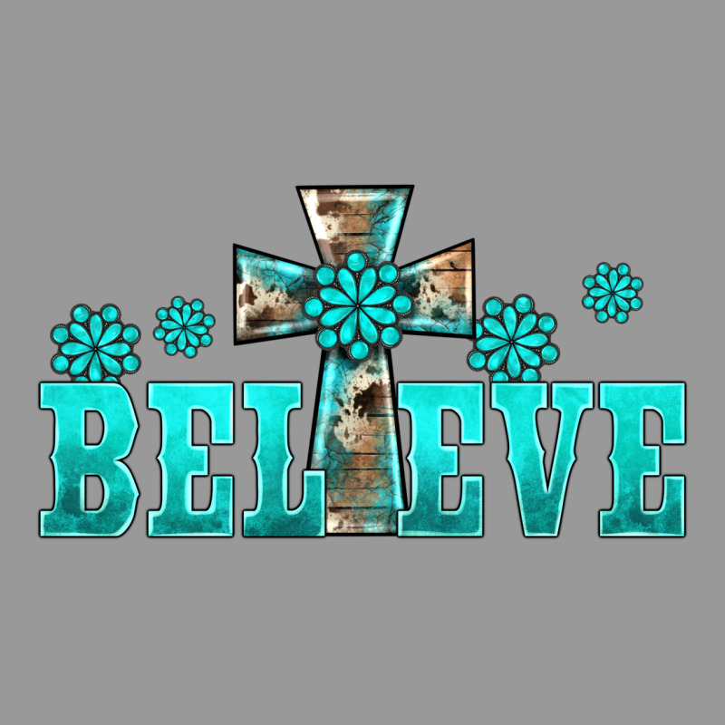 Western Turquoise's Gemstones Cross Believe Vintage Hoodie by BarkalooDesign | Teevron