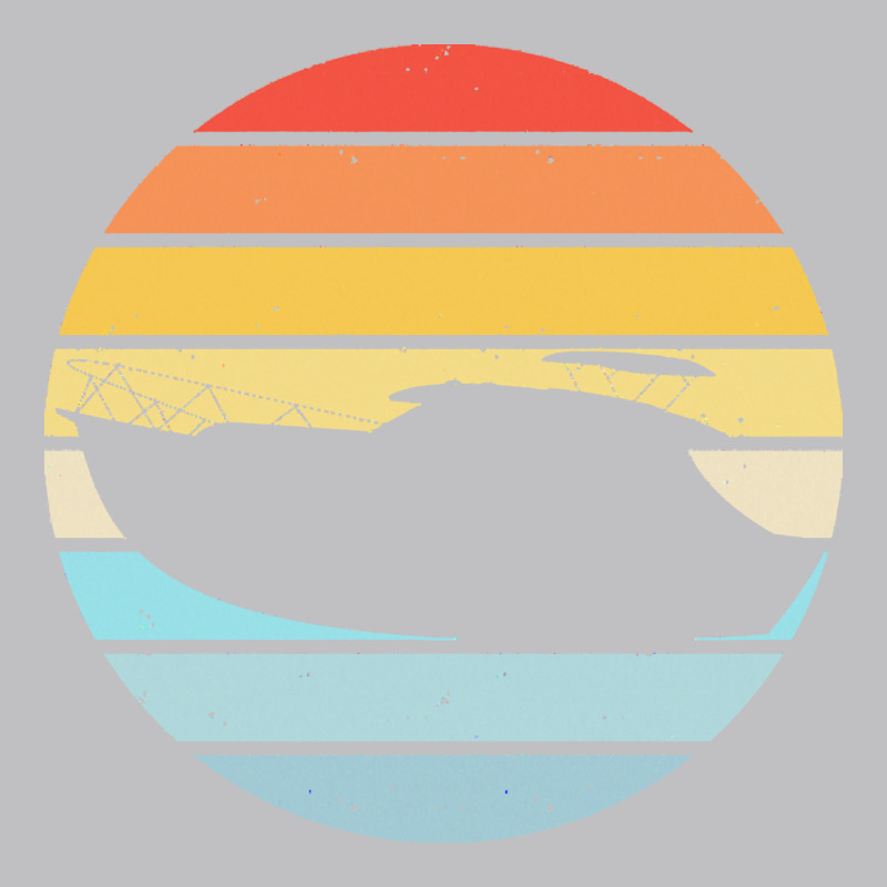 Boat T  Shirt Boat Trip Silhouette On A Distressed Retro Sunset Produc Classic Tee by linhVisuals | Teevron