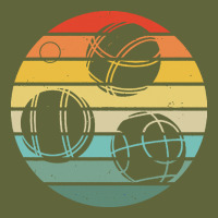 Bocce Ball T  Shirt Bocce Ball Silhouette On A Distressed Retro Sunset Classic Tee | Teevron