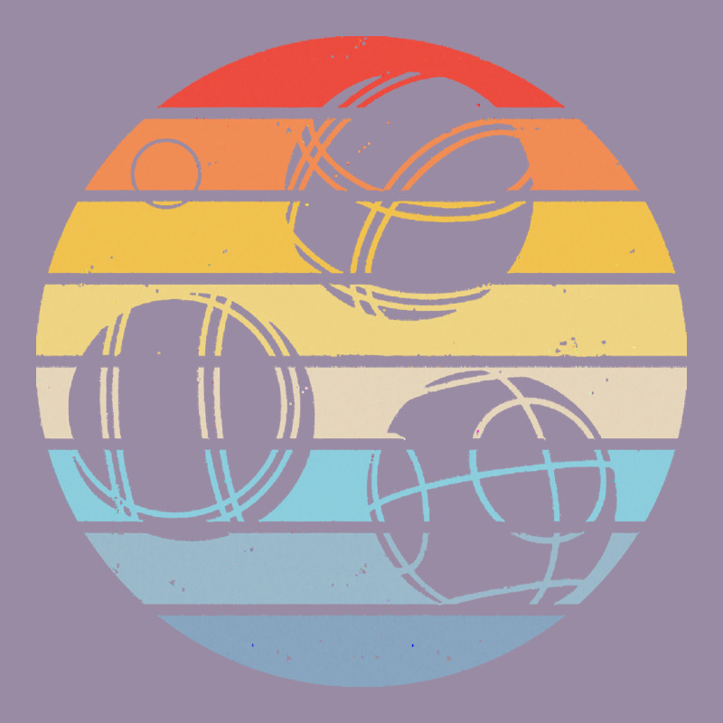 Bocce Ball T  Shirt Bocce Ball Silhouette On A Distressed Retro Sunset Classic Tee by linhVisuals | Teevron
