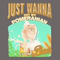 Pommeranian T  Shirt Dog Owner, Just Wanna Pet My Pommeranian & Drink Classic Tee | Teevron