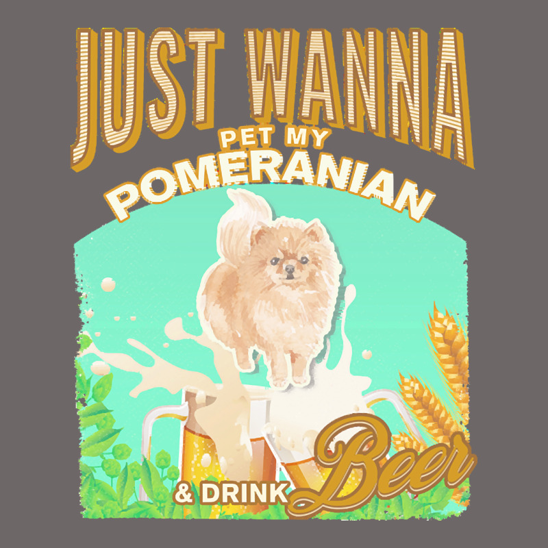 Pommeranian T  Shirt Dog Owner, Just Wanna Pet My Pommeranian & Drink Classic Tee by linhVisuals | Teevron