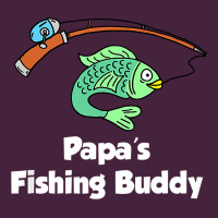 Kids Papa's Fishing Buddy Grandson Or Granddaughter Fish T Shirt Classic Tee | Teevron