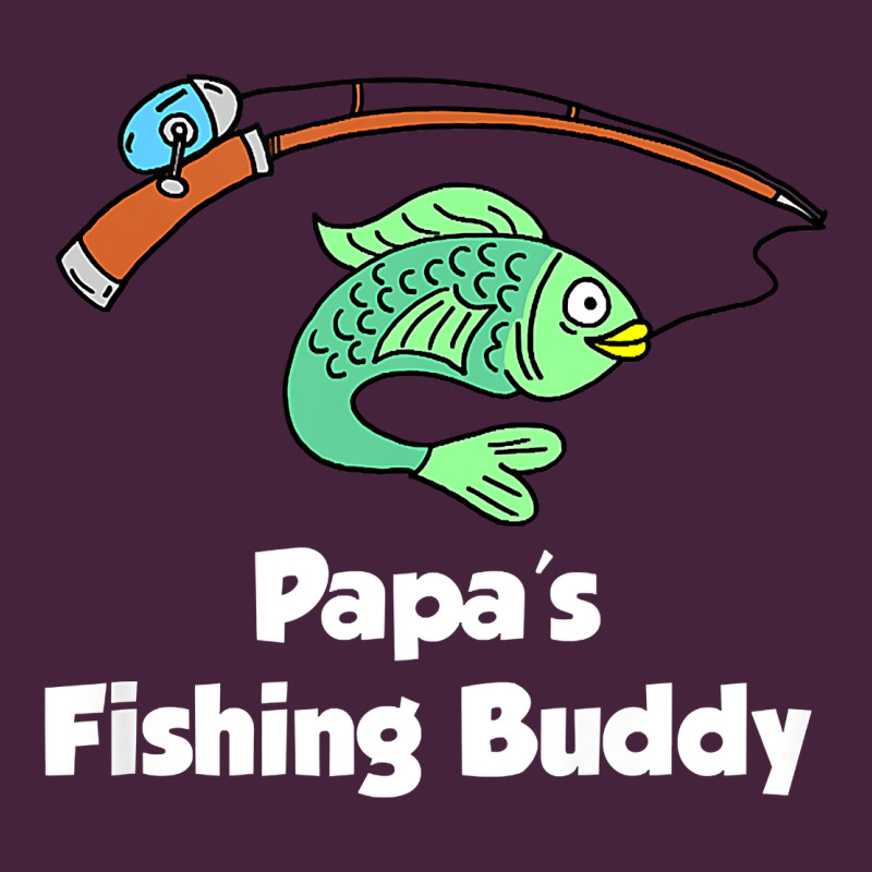 Kids Papa's Fishing Buddy Grandson Or Granddaughter Fish T Shirt Classic Tee by linhVisuals | Teevron