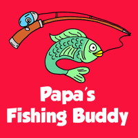 Kids Papa's Fishing Buddy Grandson Or Granddaughter Fish T Shirt Classic Tee | Teevron