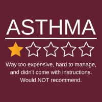 Funny Asthma Awareness One Star Rating Inhaler Wheezy Breath T Shirt Classic Tee | Teevron