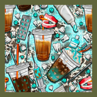 Dentist Coffee Cups Toothpaste And Teeth With Cowhide Seamless Pattern Classic Tee | Teevron