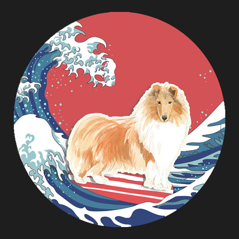 Rough Collie T  Shirt Rough Collie Gifts   Ocean Waves Surfing Rough C Classic Tee by linhVisuals | Teevron