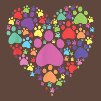 Heart Paw Print Dog Cat Lover Valentines Day T Shirt Classic Tee | Teevron