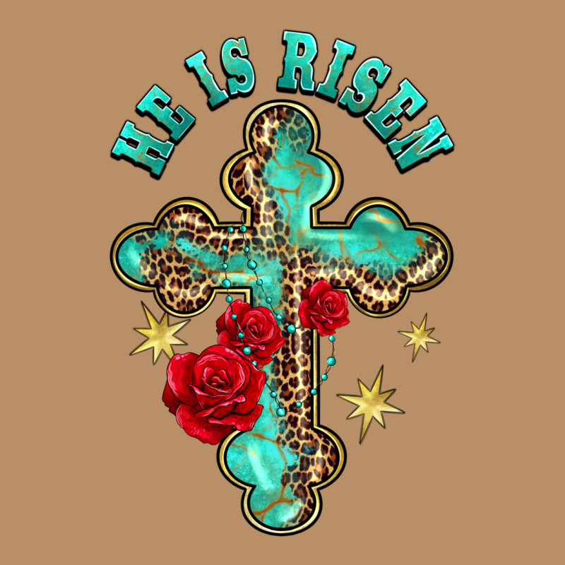 He Is Risen Cross With Roses Vintage Hoodie by BarkalooDesign | Teevron