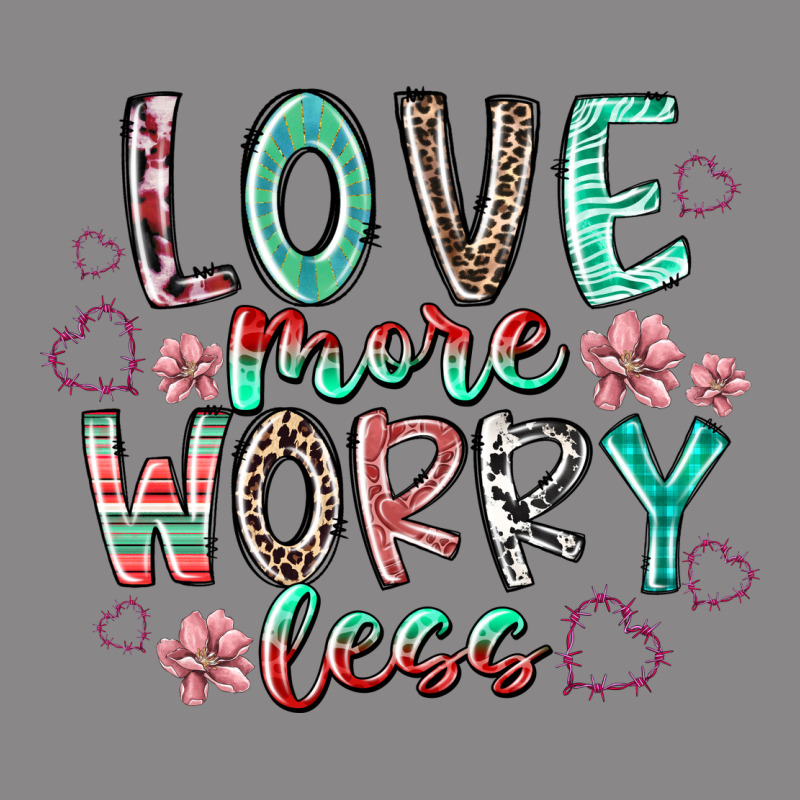 Love More Worry Less Vintage Tee by RacoonDesign | Teevron