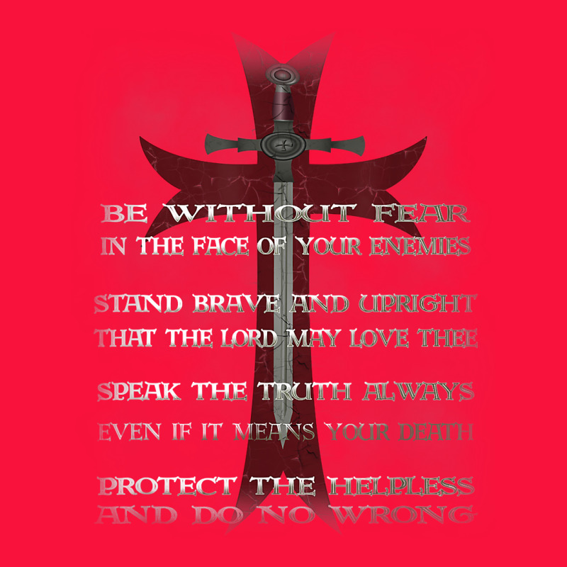 Knights Templar Crusader Cross Ring Order Be Without Fear T Shirt Classic Tee by linhVisuals | Teevron