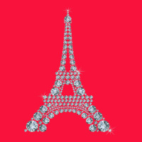 Eiffel Tower With Diamonds The Parisian French Love Sign T Shirt Classic Tee | Teevron