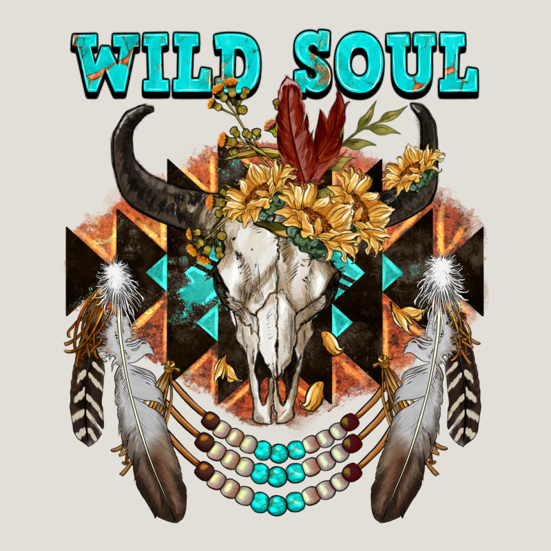 Wild Soul Bull Skull Heavy Core Tee by FaDigitalArtStudio | Teevron