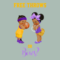 Free Throws Or Bows Basketball Baby Gender Reveal T Shirt Classic Tee | Teevron
