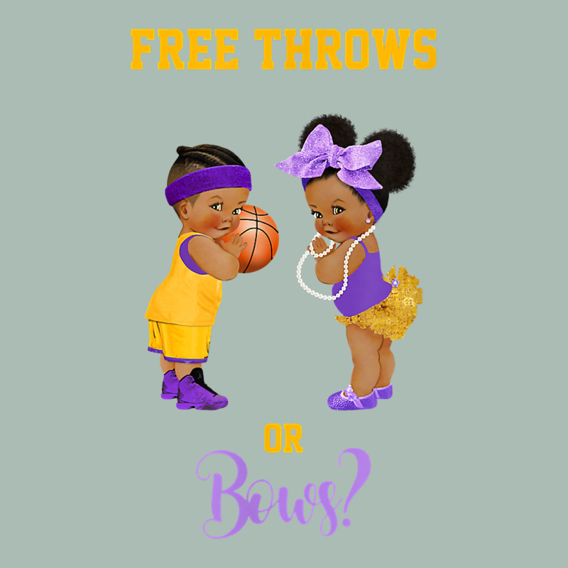 Free Throws Or Bows Basketball Baby Gender Reveal T Shirt Classic Tee by linhVisuals | Teevron