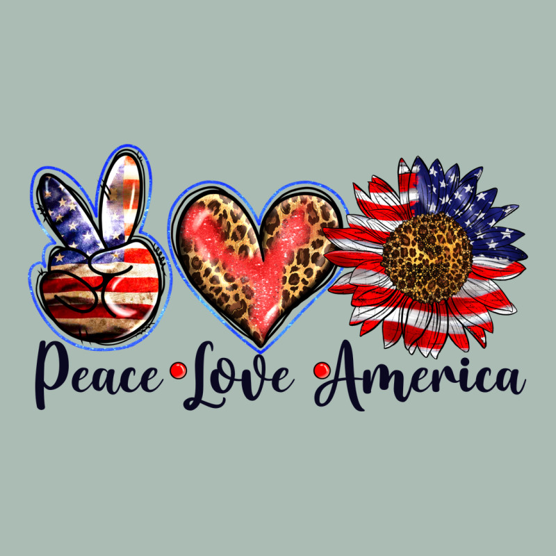 Peace Love America Classic Tee by BarkalooDesign | Teevron