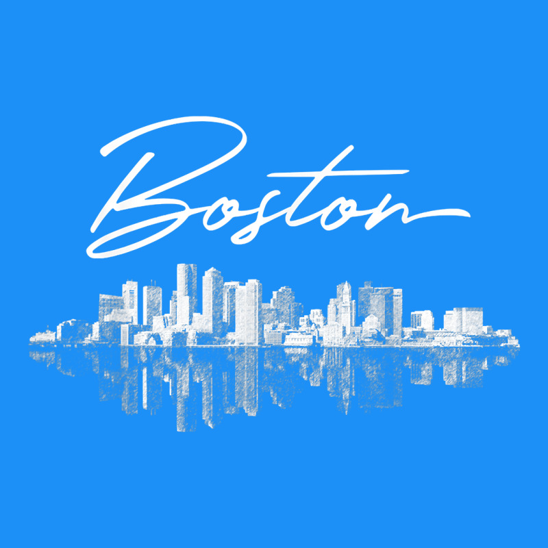 Boston Skyline T Shirt For Women, Men, Girls & Boys Classic Tee by linhVisuals | Teevron