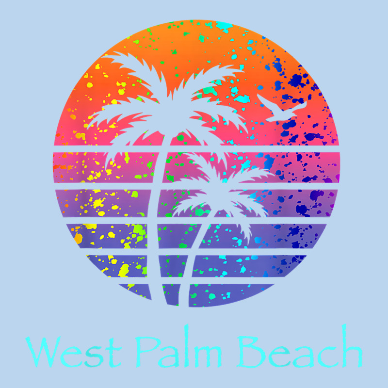 West Palm Beach Tropical T Shirt For Family Vacations Classic Tee by linhVisuals | Teevron