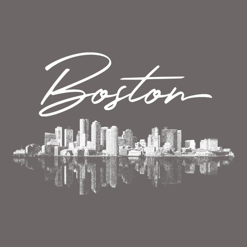 Boston Skyline T Shirt For Women, Men, Girls & Boys Classic Tee by linhVisuals | Teevron