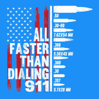 All Faster Than Dialing 911 American Flag Gun Lover For Men T Shirt Classic Tee | Teevron