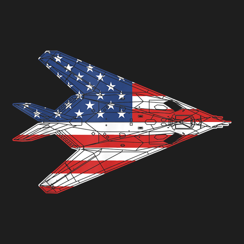 F 117 Stealth Nighthawk Aircraft American Flag F117 T Shirt Classic Tee by linhVisuals | Teevron