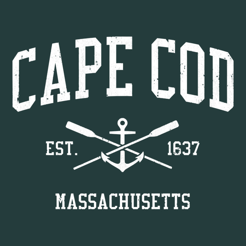 Cape Cod Ma Vintage Crossed Oars & Boat Anchor Sports Sweatshirt Classic Tee by linhVisuals | Teevron