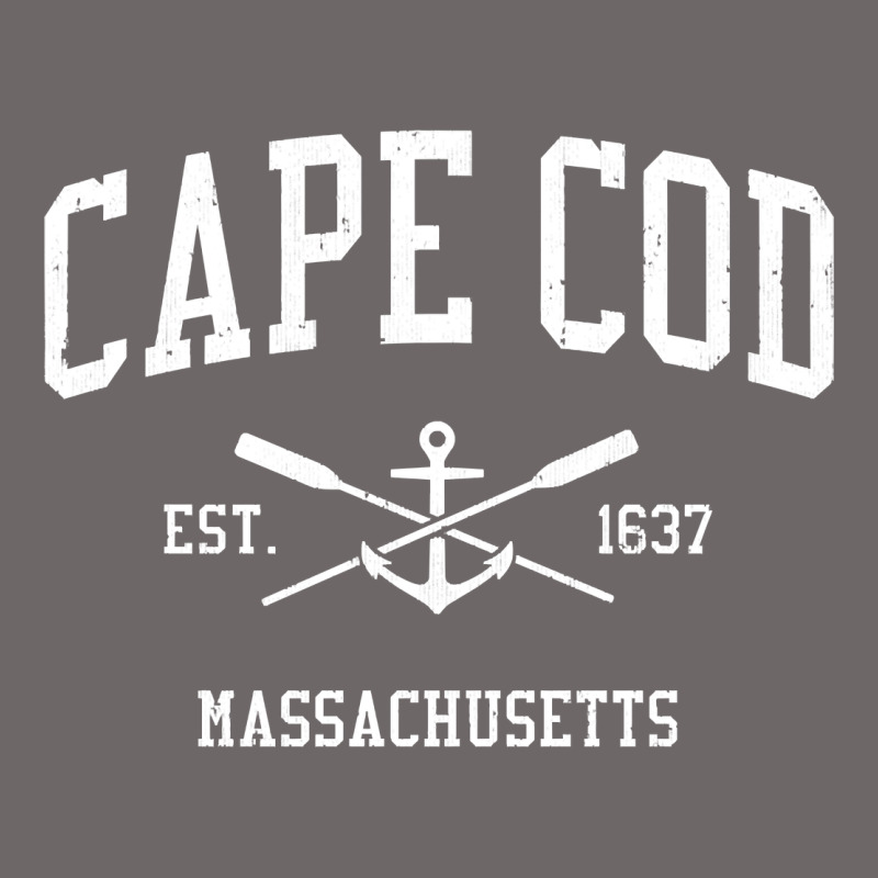 Cape Cod Ma Vintage Crossed Oars & Boat Anchor Sports Sweatshirt Classic Tee by linhVisuals | Teevron