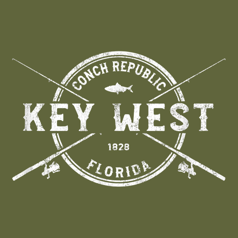 Key West Fl Vintage Crossed Fishing Rods T Shirt Classic Tee by linhVisuals | Teevron