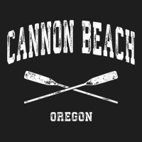 Cannon Beach Oregon Vintage Nautical Crossed Oars T Shirt Classic Tee | Teevron