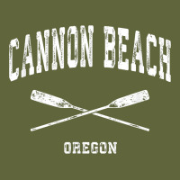 Cannon Beach Oregon Vintage Nautical Crossed Oars T Shirt Classic Tee | Teevron