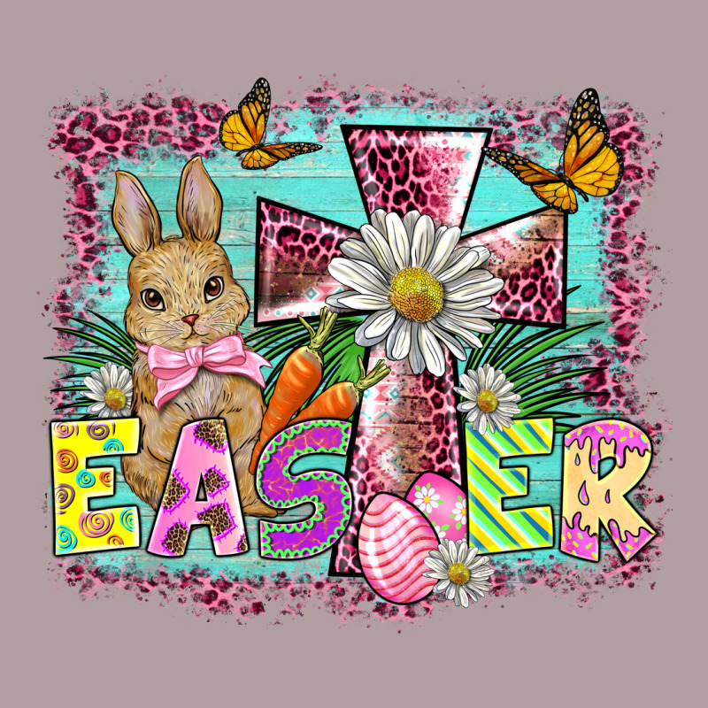 Easter Cross Background Vintage Hoodie by BarkalooDesign | Teevron