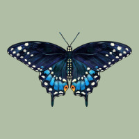 Black Swallowtail Butterfly Urban Heavy Tee | Teevron