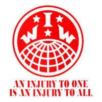 iww injury one is injury to all front and back red zip hoodie | Teevron