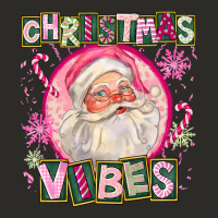 Pink Christmas Vibes Santa Heavy Core Tee | Teevron