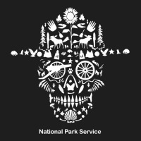 National Park Service, Skull Animals Hiking Camping Eliments T Shirt Classic Tee | Teevron