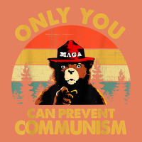 Vintage Only You Can Prevent Communism Funny Bear Camping T Shirt Classic Tee | Teevron